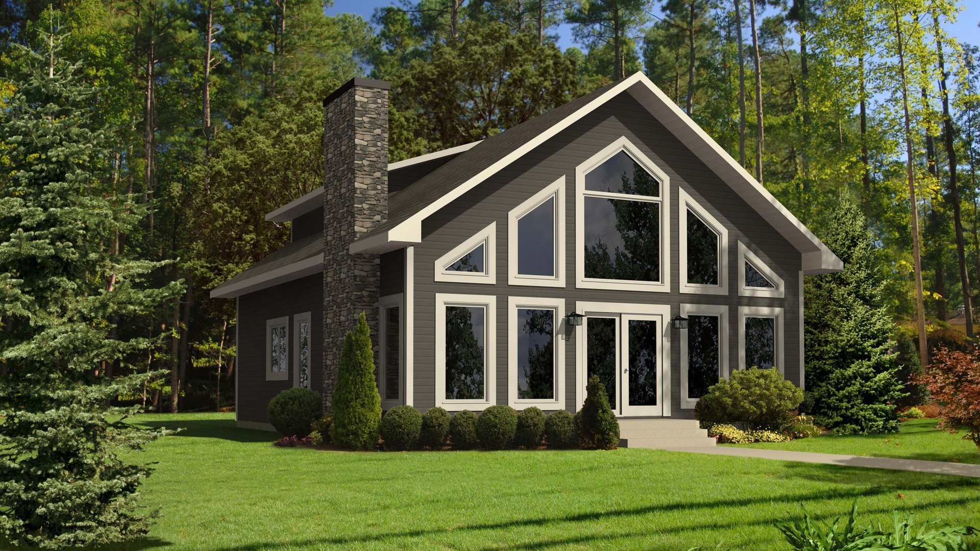 Timberview — Compact Ranch home exterior